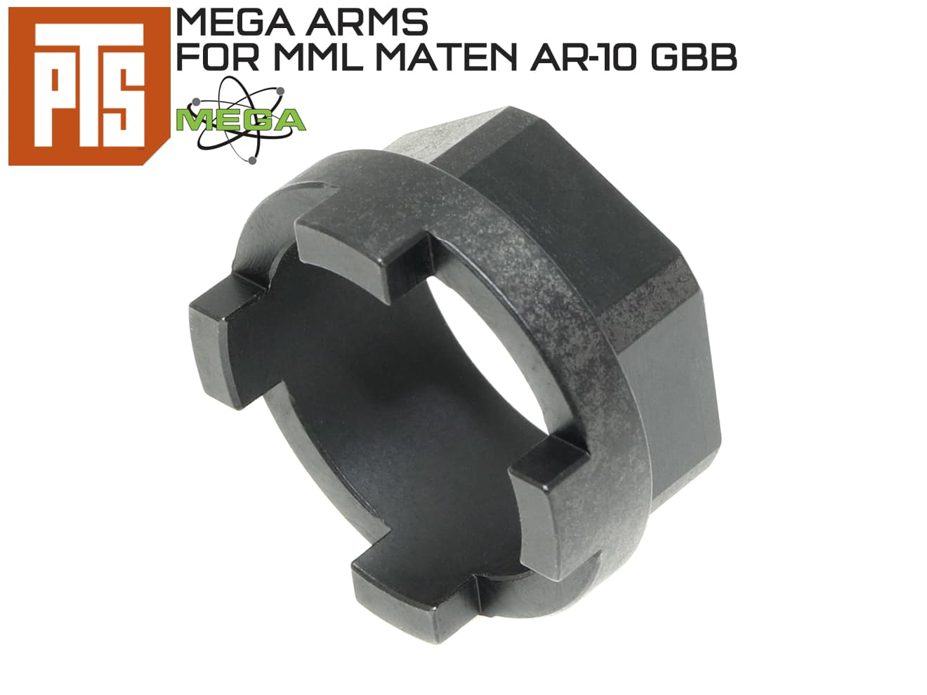 【正規品】PTS MegaArms バレルナットキー for MML Maten(GBB)◆PTS/KSC マテン AR-10専用工具 ツール レンチ 分解整備用に スチール製で強靭