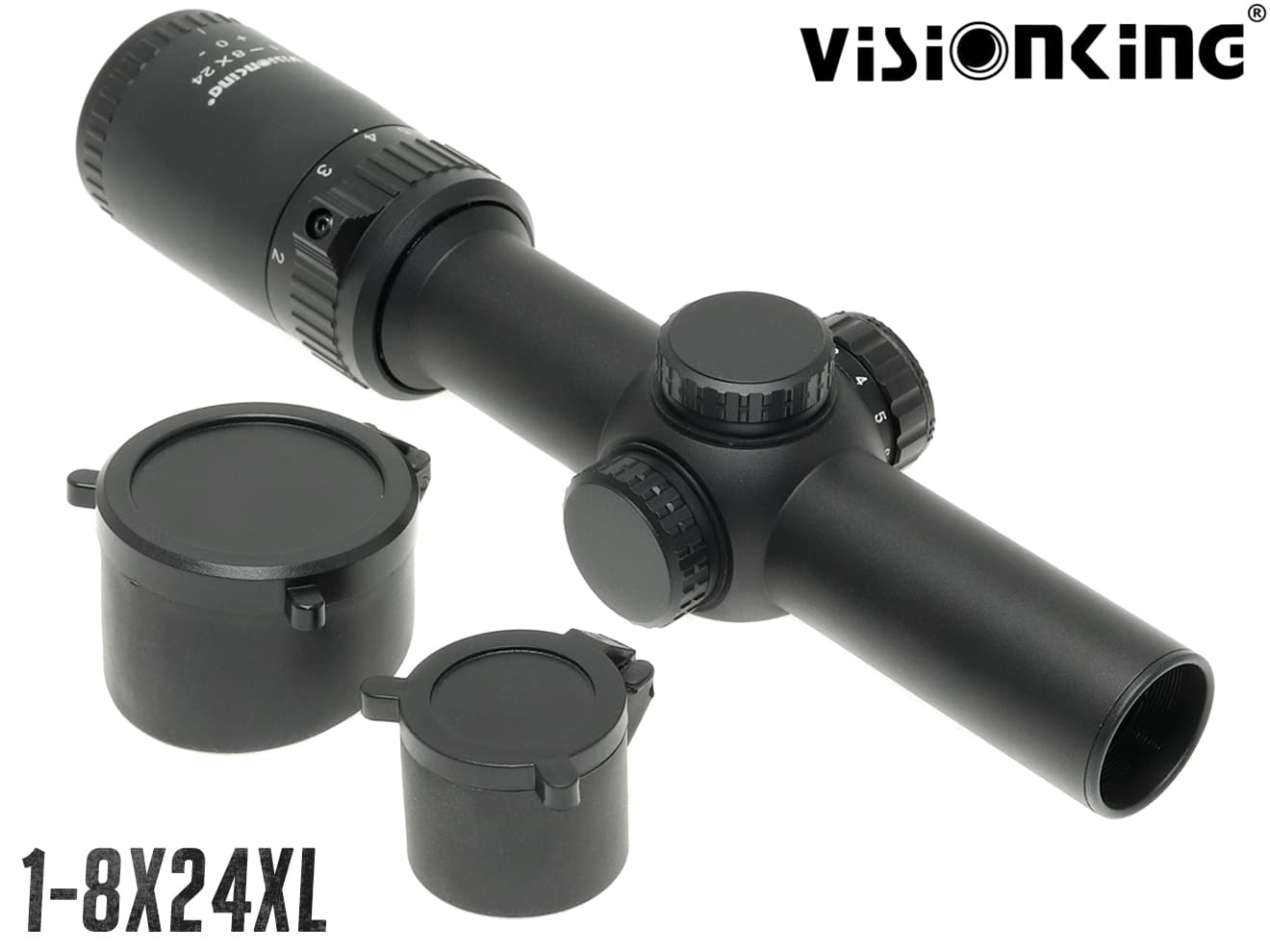 VISION KING 1-8x24XL CQBスコープ Gen2 w/イルミネーション ナイトロイン◆実銃対応 耐衝撃 CQC対応 ロングアイリリーフ ワイドビュー