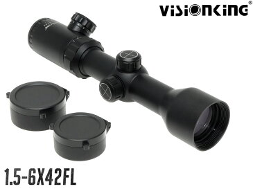 VISION KING 1.5-6x42FL ジャーマンスペック ショートズームスコープ w/イルミネーション ナイトロイン◆ドイツ限定モデル 耐衝撃+防水