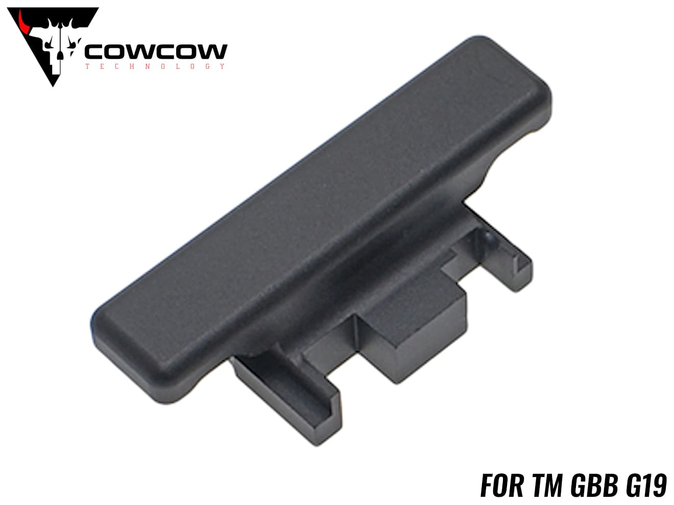 COWCOW TECHNOLOGY コッキングハンドル TM G19◆マルイ G19用 A6061 アルミ合金 CNC切削品 スライドプレート置換型 チャージングハンドル