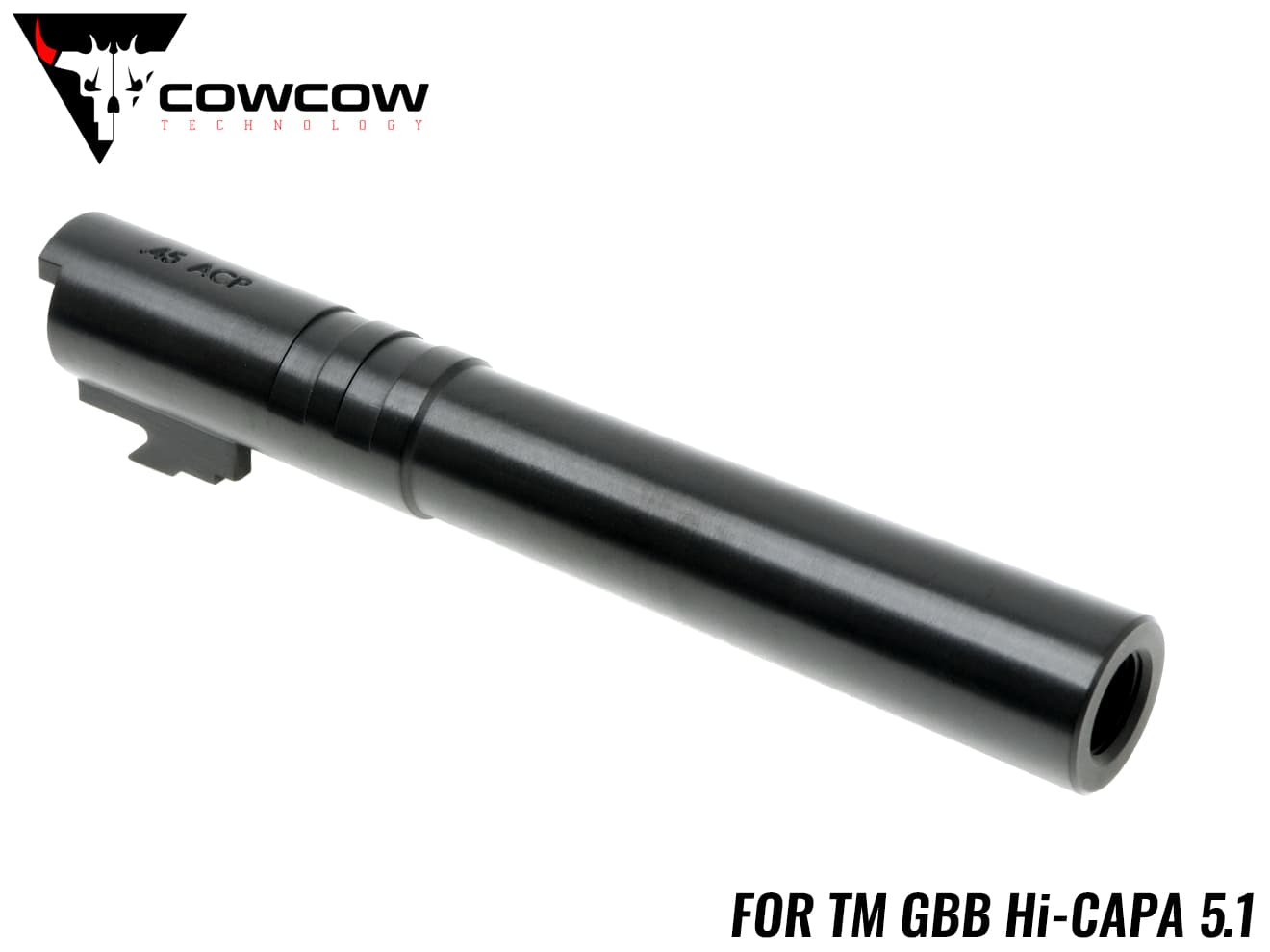 COWCOW TECHNOLOGY OB1 ステンレス スレッドアウターバレル .45ACP TM Hi-CAPA5.1 TiALN◆東京マルイ ハイキャパ 1...