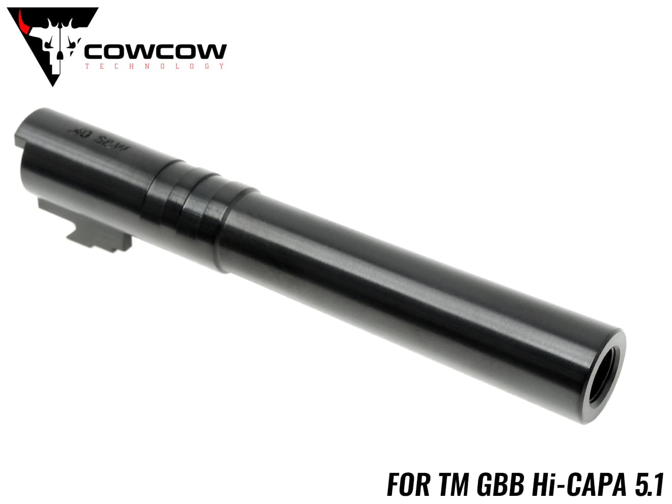 COWCOW TECHNOLOGY OB1 ステンレス スレッドアウターバレル .40S&W TM Hi-CAPA5.1 TiALN◆東京マルイ ハイキャパ 1...