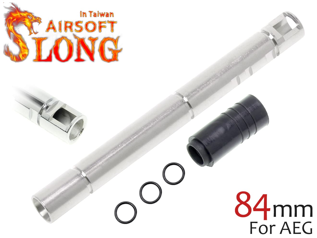 SLONG AIRSOFT AEG Φ6.03 ストーム インナーバレル 84mm◆電動ガン用 フラットホップパッキン付属 GBBにも対応 G26 G27 G23 G19など