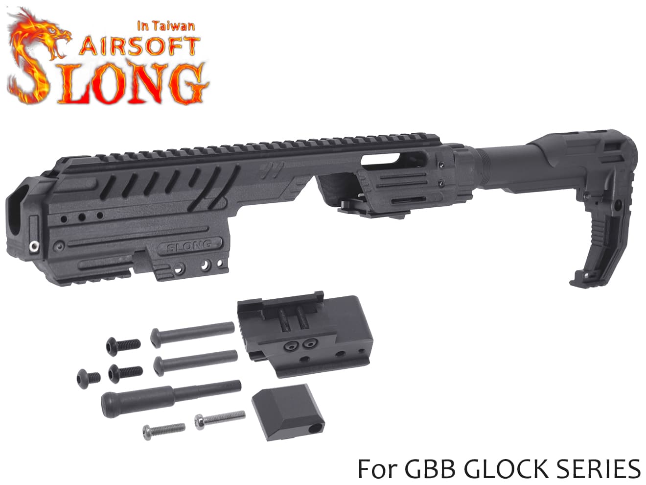 SLONG AIRSOFT MPG-KRISS コンバージョンキット for G17/G18C/G22/G34◆グロックシリーズを瞬時にPDW化 SMG 軽量 取り回し◎ CQCに