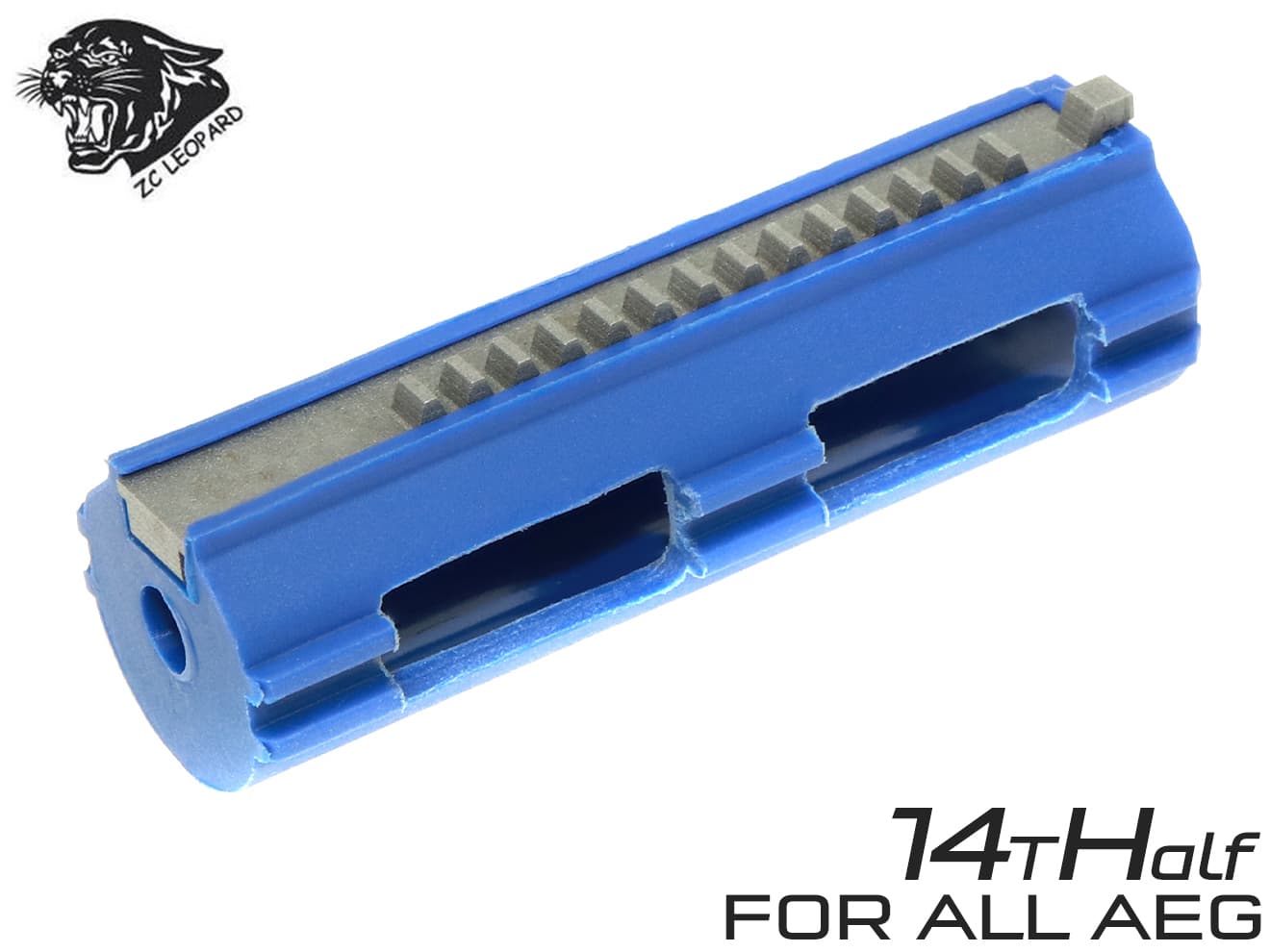 ZC LEOPARD AEG ナイロンファイバー 軽量ピストン CNCハーフティース 14T◆各社スタンダード電動ガンメカボックス対応 肉抜き加工 軽量化