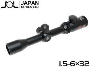 JOL SUPERB 1.5-6×32 ライフルスコープ w/ イルミネーション◆耐衝撃1200G 実銃対応 旧HAKKO社 高性能スコープ 1インチチューブ