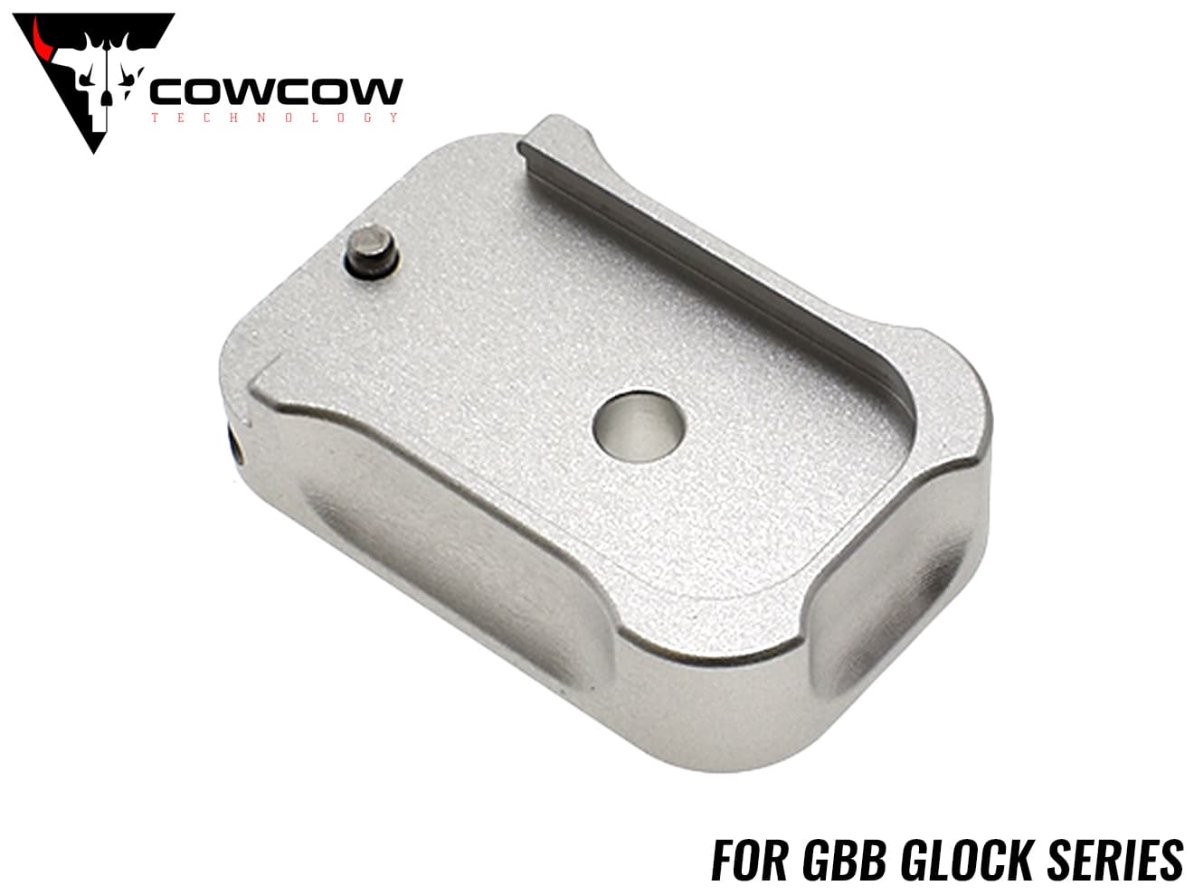 COWCOW TECHNOLOGY アルミCNC タクティカルマガジンダンパー GLOCK◆SV マルイ GBB グロック対応 簡単脱着 スライドロック搭載 G17 G22