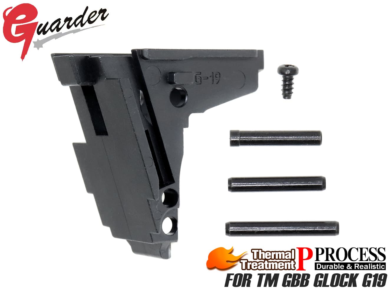 GLK-157■GUARDER 強化スチールハンマーハウジング for マルイ G17 Gen4 ＆ G19 Gen3/4◆東京マルイ ガスブローバック GLOCK G19シリーズ対応 GBB5-25 GLOCK-157