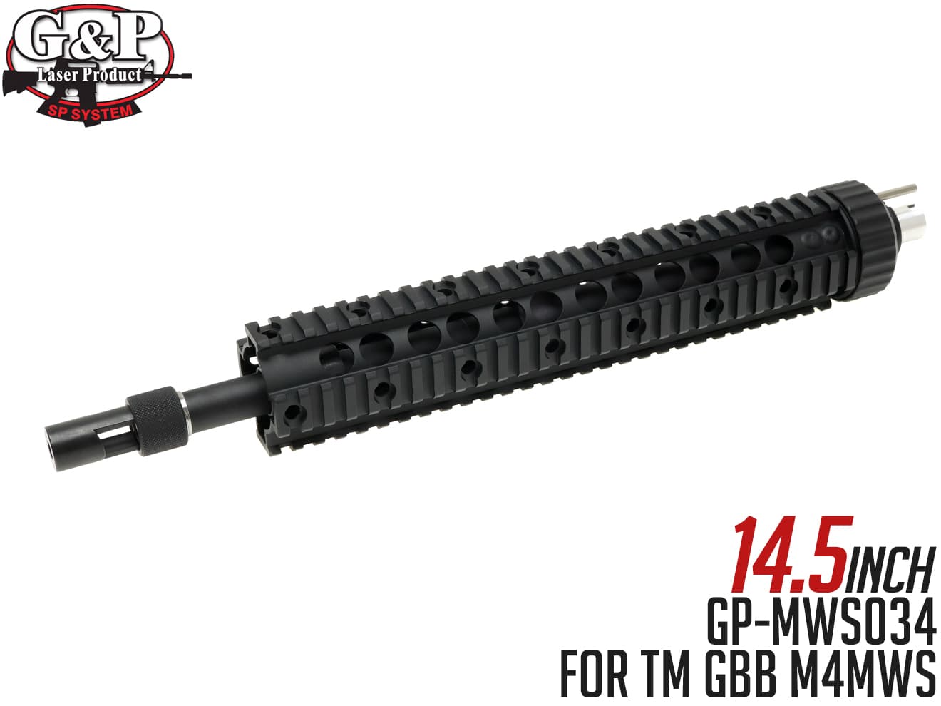 G&P 14.5インチ レシーライフル キット for TM GBB M4MWS ◆東京マルイ ガスブロ M4対応 フリーフロートRAS RECEE RIFLE フロントキット