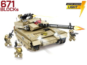 AFM 中国軍 ZTZ-99 99式主力戦車 671Blocks ◆第3世代主力戦車 JD-3 アクティブ防護システム リアルに再現 トイ ブロック