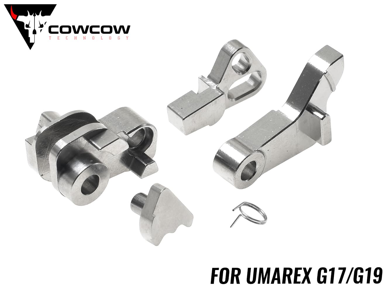 COWCOW TECHNOLOGY ステンレスCNC MAFハンマーセット UMAREX G17/G19◆ウマレックス ガスブロ GLOCK G17/G19対応 高精度 摩擦低減