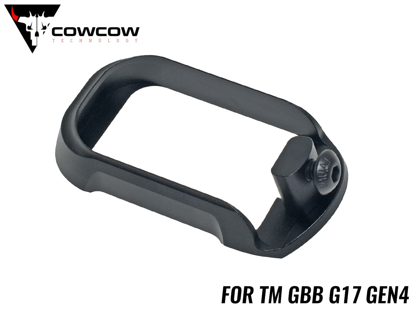 COWCOW TECHNOLOGY アルミCNC タクティカルマグウェル TM G17 Gen4 BK ◆東京マルイ GBB G17 Gen.4対応 A6061アルミ製 ドレスアップ