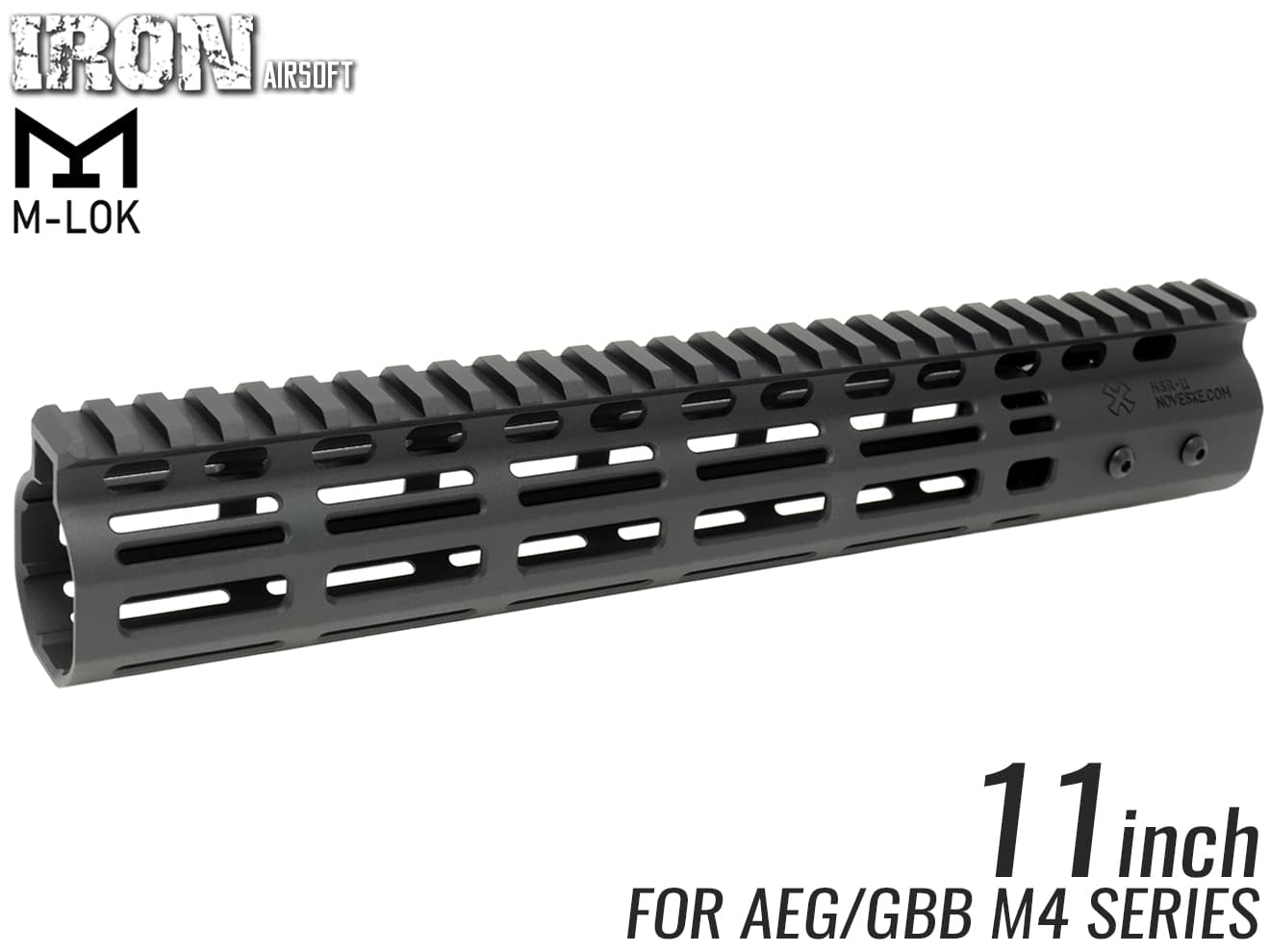 IRON AIRSOFT NSRタイプ M-LOK 11インチ RAS◆マルイ M4/M16 電動ガン 次世代 KSC ガスブロ M4MWS エムロック ドレスアップ サバゲ シンプルなデザイン 超軽量