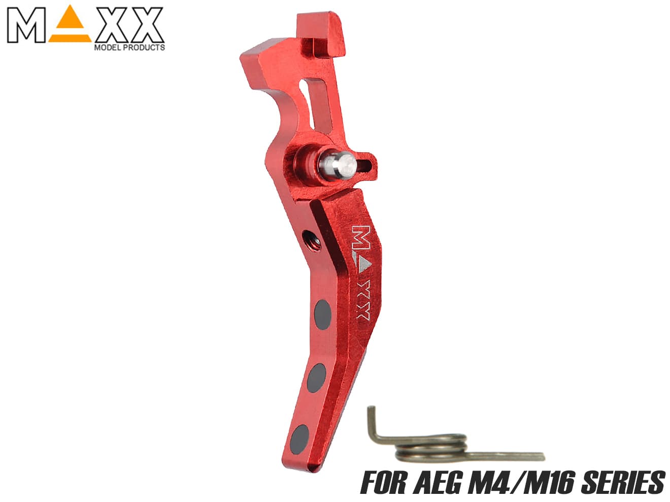 MAXX アルミCNC アドバンスド トリガー type C for AEG M4 レッド各社スタンダード系 電動ガン M4/M16シリーズ用 GATE TITAN Ver2