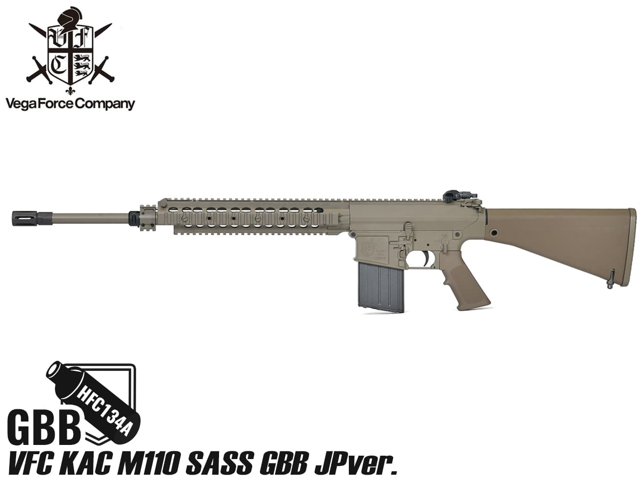 VFC KAC M110 SASS ガスブローバック JPver./Knight's Licensed◆ガスブロ/GBB/正式ライセンス/刻印入/セミオート/ナイツ
