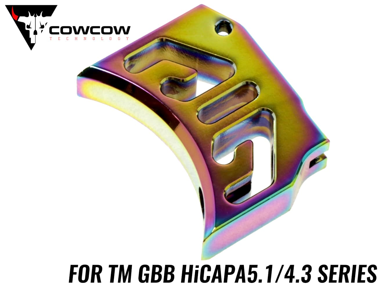 COWCOW TECHNOLOGY アルミ アジャスタブルトリガー T1 TM Hi-CAPAシリーズ◆東京マルイ ガスブローバック ハイキャパ5.1/4.3 軽量＆高剛性 セッティング変更に