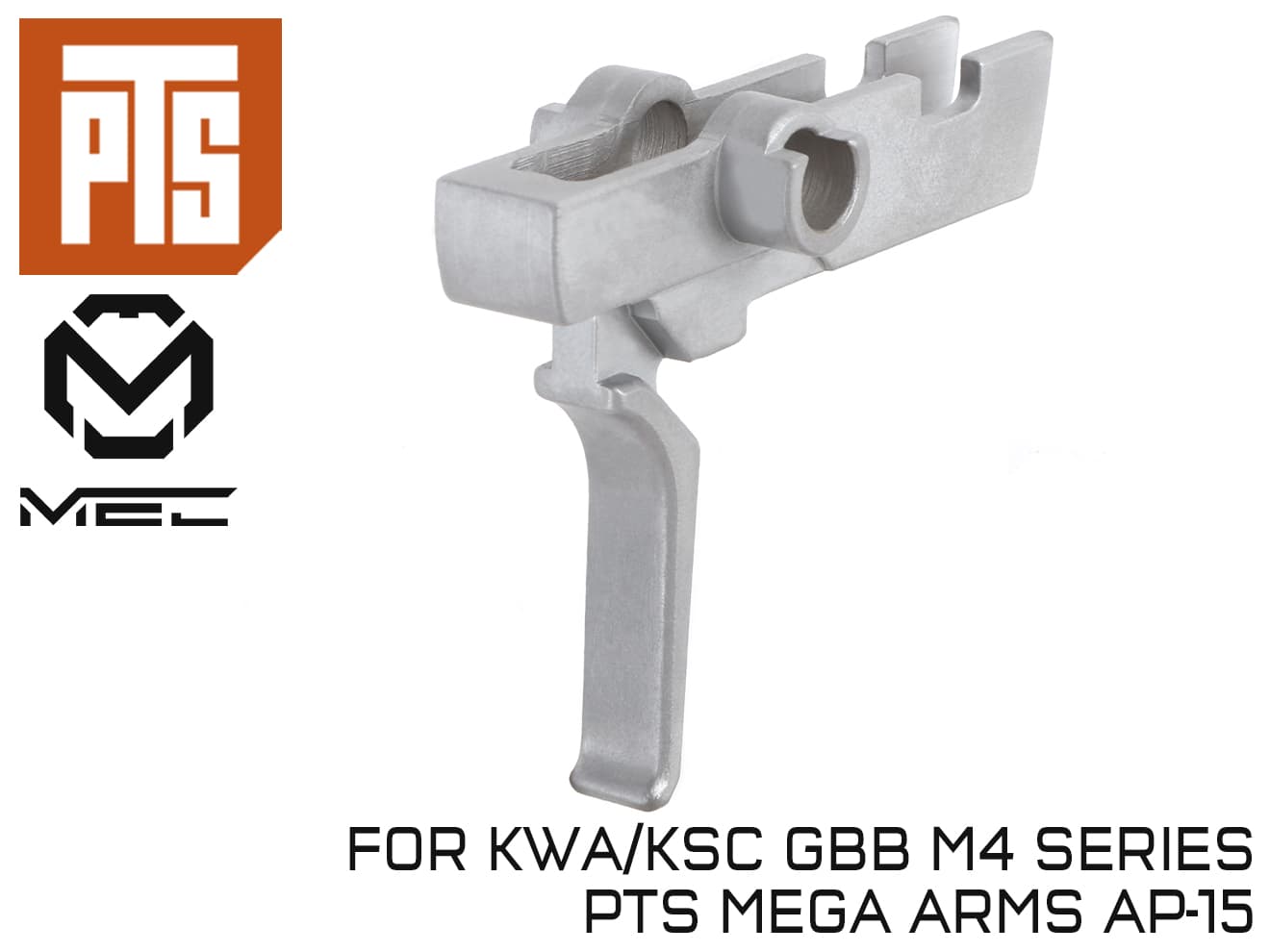 PTS MEC PROトリガー KSC/KWA GBB M4◆ガスブロ ピーティーエス Mega Arms AR-15対応 ガク引きの抑制 鋳鉄ベース パーカライジング 耐食性向上