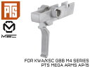 【正規品】PTS MEC PROトリガー KSC/KWA GBB M4◆ガスブロ ピーティーエス Mega Arms AR-15対応 ガク引きの抑制 鋳鉄ベース パーカライジング 耐食性向上