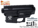 SLONG AIRSOFT BDG M4 メタルフレームセット◆スロング エスロング AEG M4シリーズ対応 レシーバーセット SLONG製電動ガン 補修用 貫通式バッファチューブ採用