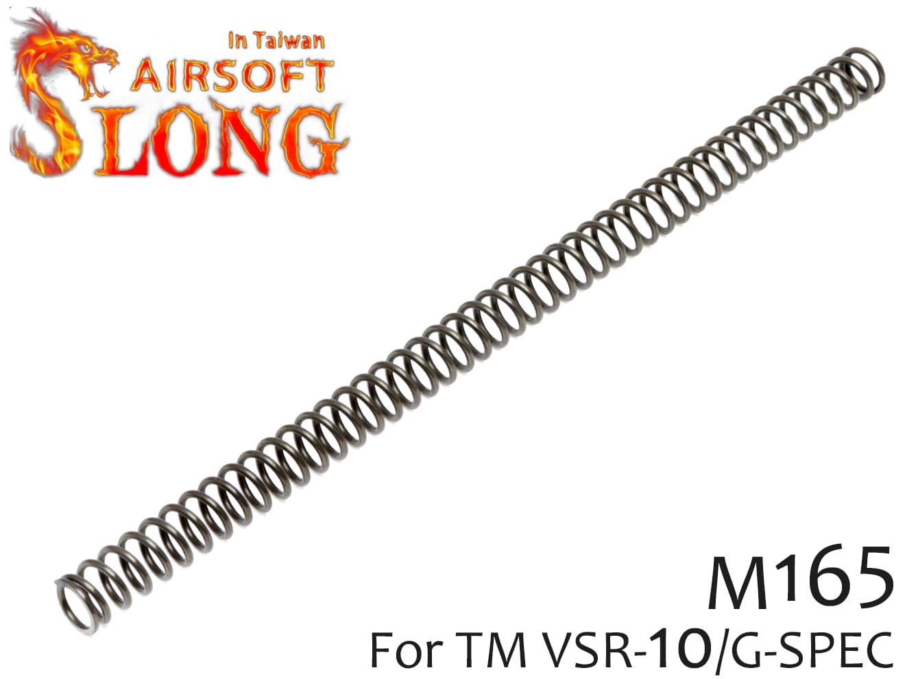 SLONG AIRSOFT M165 等ピッチ 強化スプリング VSR-10◆東京マルイ エアコキ VSR10/Gスペック対応 高耐久 高レートスプリング 初速安定 スナイパーライフルに