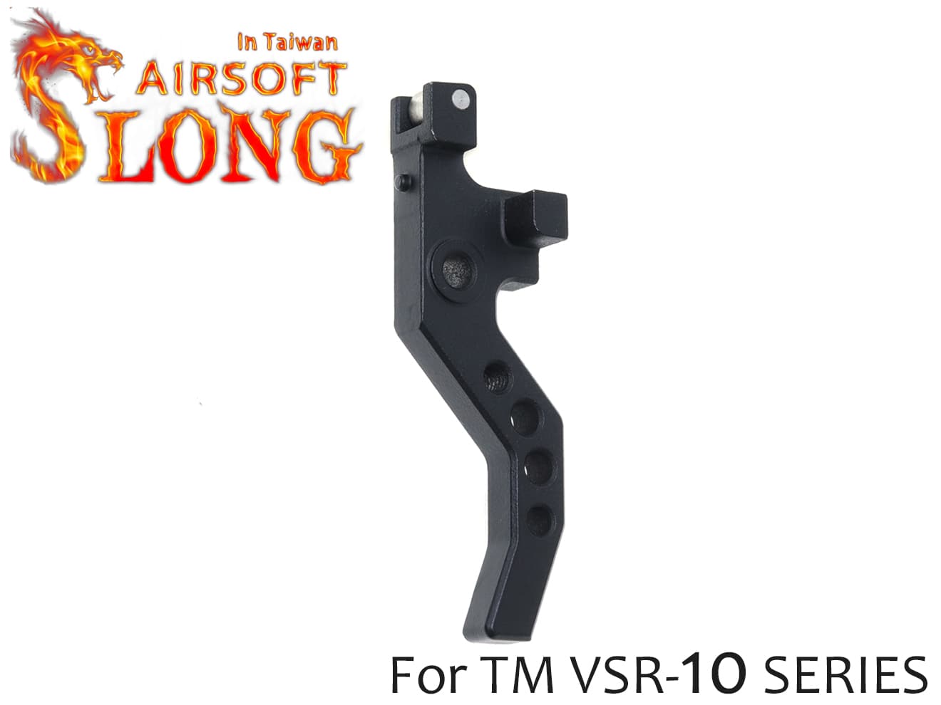 SLONG AIRSOFT スチールCNC タクティカル ローラートリガー VSR-10◆東京マルイ エアコキ VSR10対応 スムーズ 鏡面加工採用 カスタムトリガー ブラック