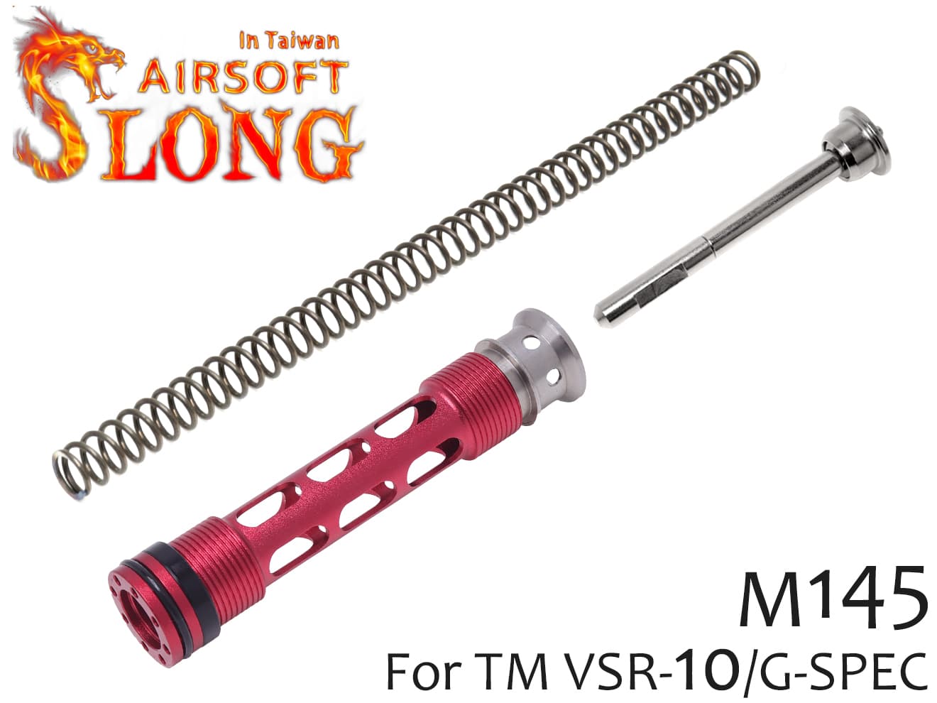 SLONG AIRSOFT アップグレードセット A(ピストン/SPガイド/M145スプリング) VSR-10◆東京マルイ VSR10/Gスペック エアダンパーピストン SP抵抗低減