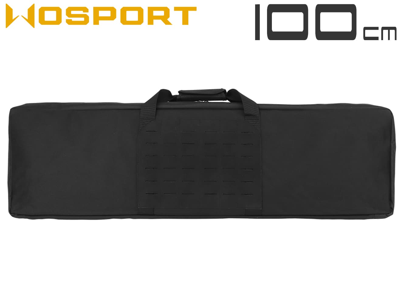 WoSporT ソフト ガンバッグ ライフル 100 レーザーカットMOLLE(100cm 28cm 7cm)◆ライフルケース 低価格 モーリー設置 ライフル/BBローダー/工具などの収納可