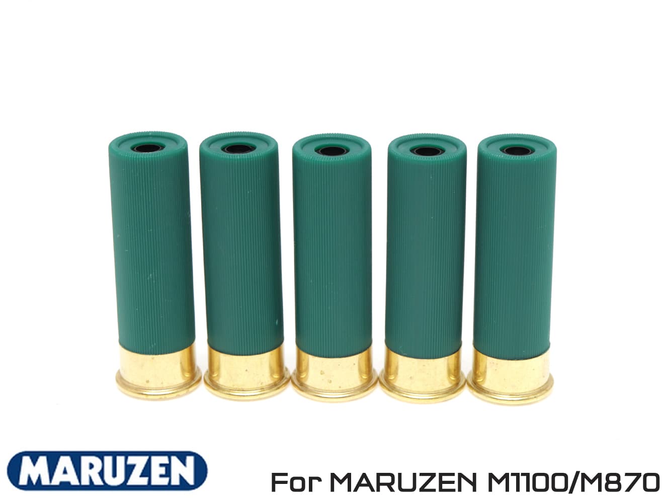 MARUZEN M1100/M870共通ショットシェル グリーン◆予備シェル/ライブシェル/ライブカート/純正品/スペアシェル/散弾銃