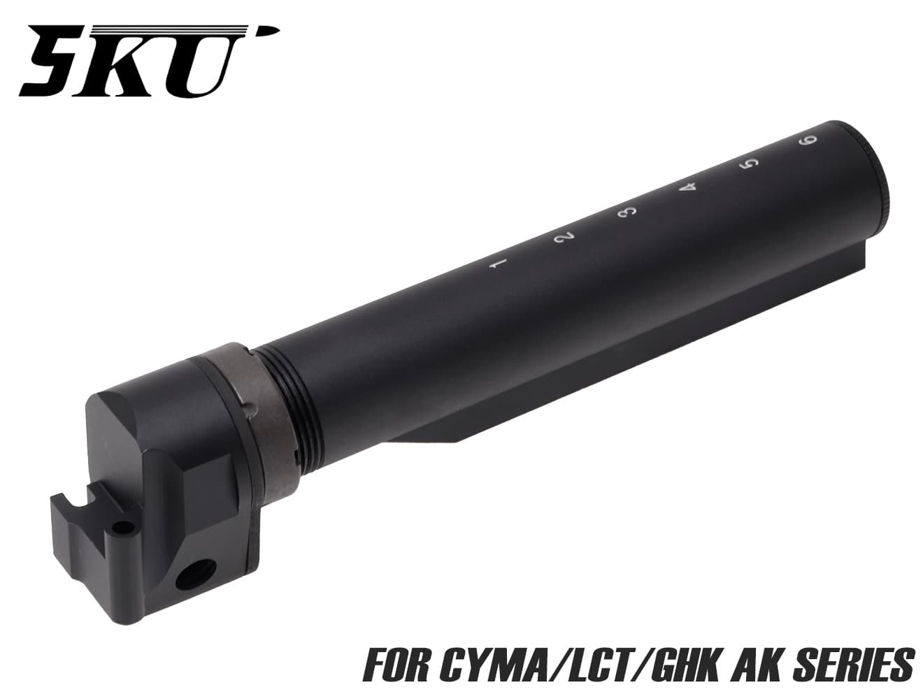 5KU M4ストック コンバージョン アダプター for CYMA/LCT/GHK AK◆バッファチューブ ストック パーソナライズ モダナイズ 長さ調整機能 ポジション カスタム
