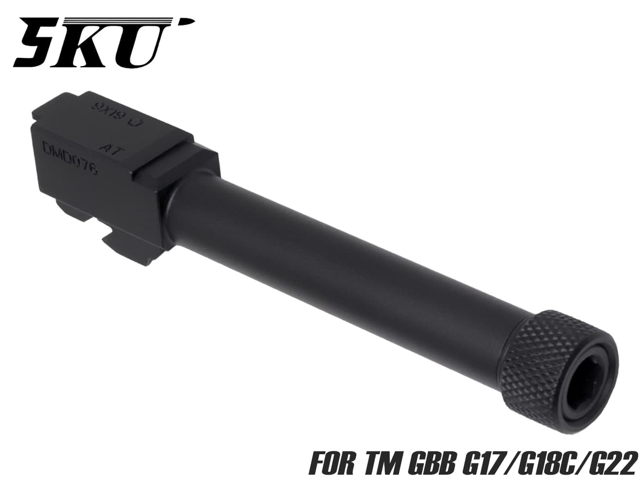 5KU アルミCNC スレッドアウターバレル CCW for TM G17/G18C/G22◆ハンドガン アルミ 合金 CNC カスタム スレッド カバー 14mm 逆ネジ メタル 質感 アップ 精度
