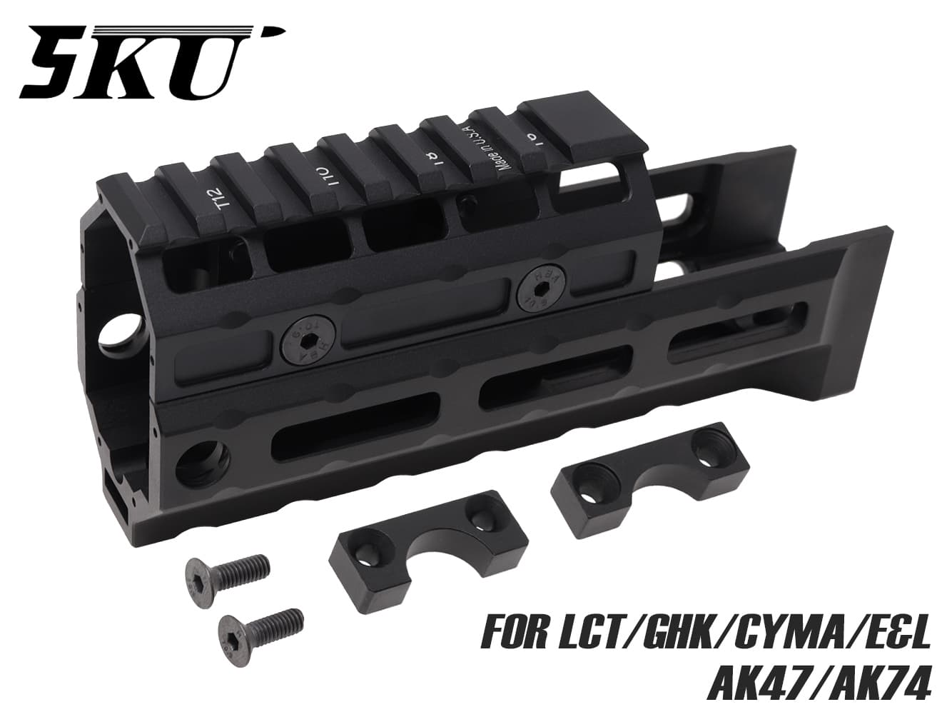 5KU MIタイプ AK47/AK74 ユニバーサルハンドガード Gen2 M-LOK for LCT/GHK/CYMA/E&L AK レール 装着 モダナイズド スロット ドレスアップ モジュール システム