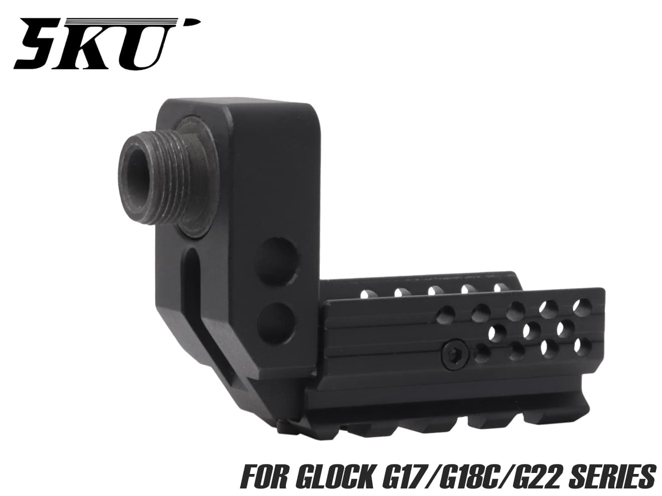 5KU SAS フロントキット for G17/G18C/G22◆フレーム アンダーレール マウント サイレンサーアタッチメント 2ピース 構造 フラッシュライト トレーサー 使用可能