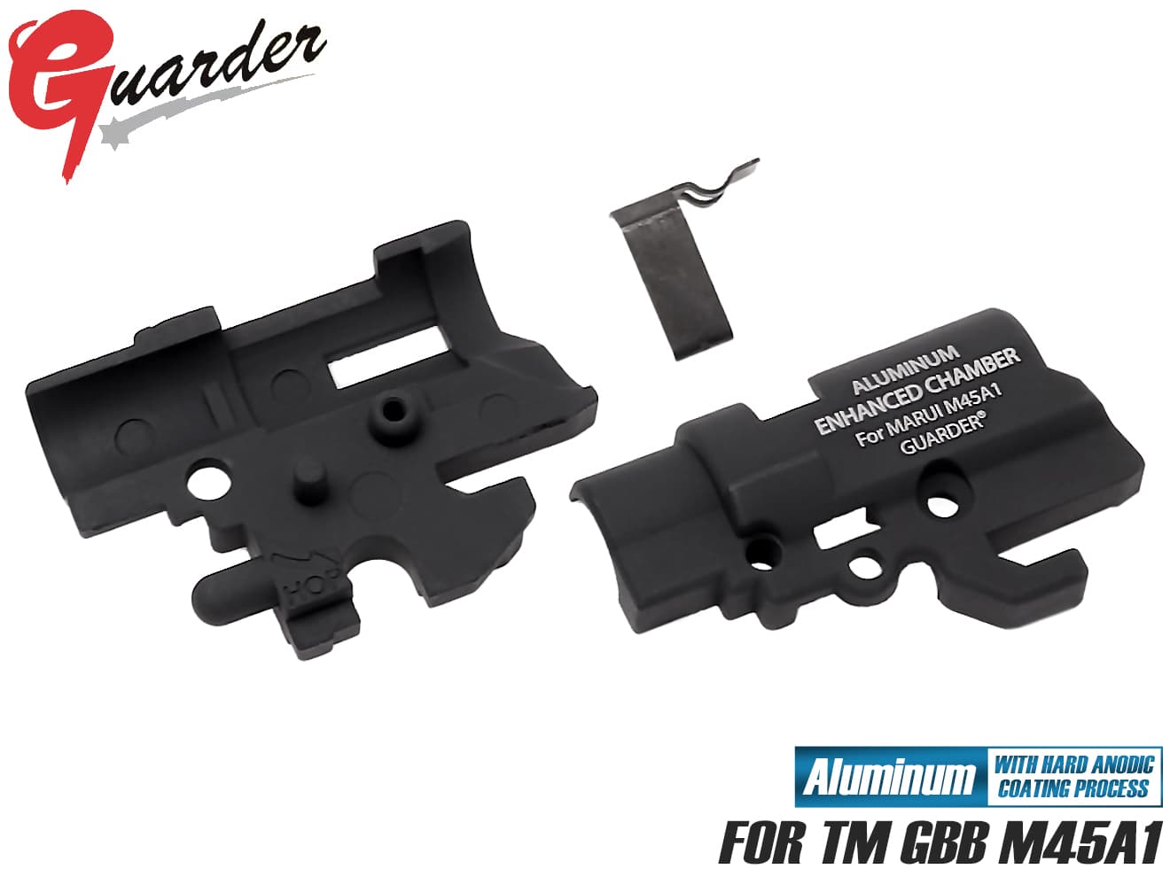 M45A1-21(A)■GUARDER 強化ホップアップチャンバー for マルイ M45A1◆ガーダー 東京マルイ ホップ量増大 ハードアルマイト 表面強度アッ..