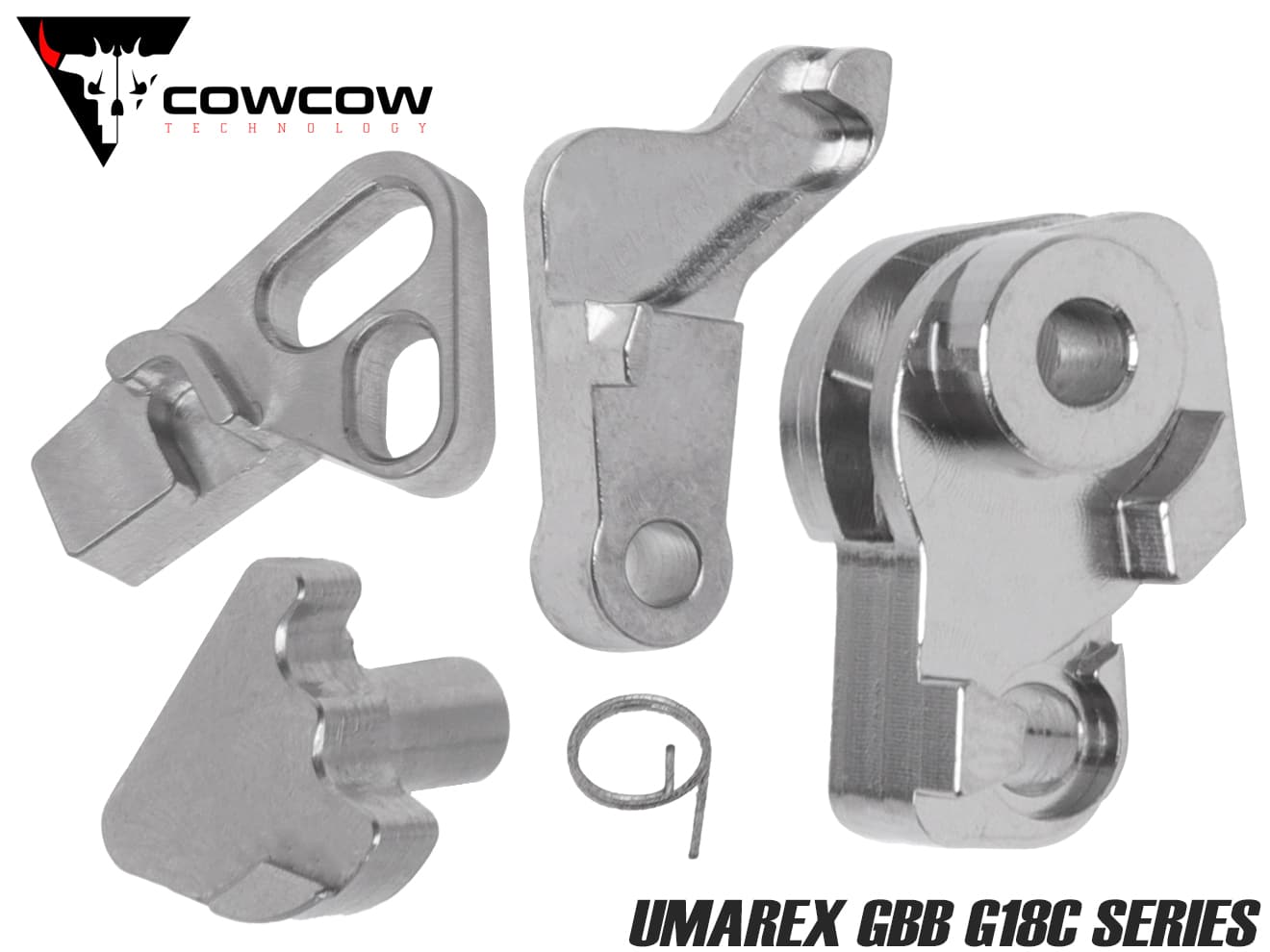 COWCOW TECHNOLOGY ステンレス MAF ハンマーセット UMAREX G18C◆高精度 なめらか 表面 破損リスク 低下 ハイスピード 高圧ガス化 強化ハンマーSP カスタム 強化