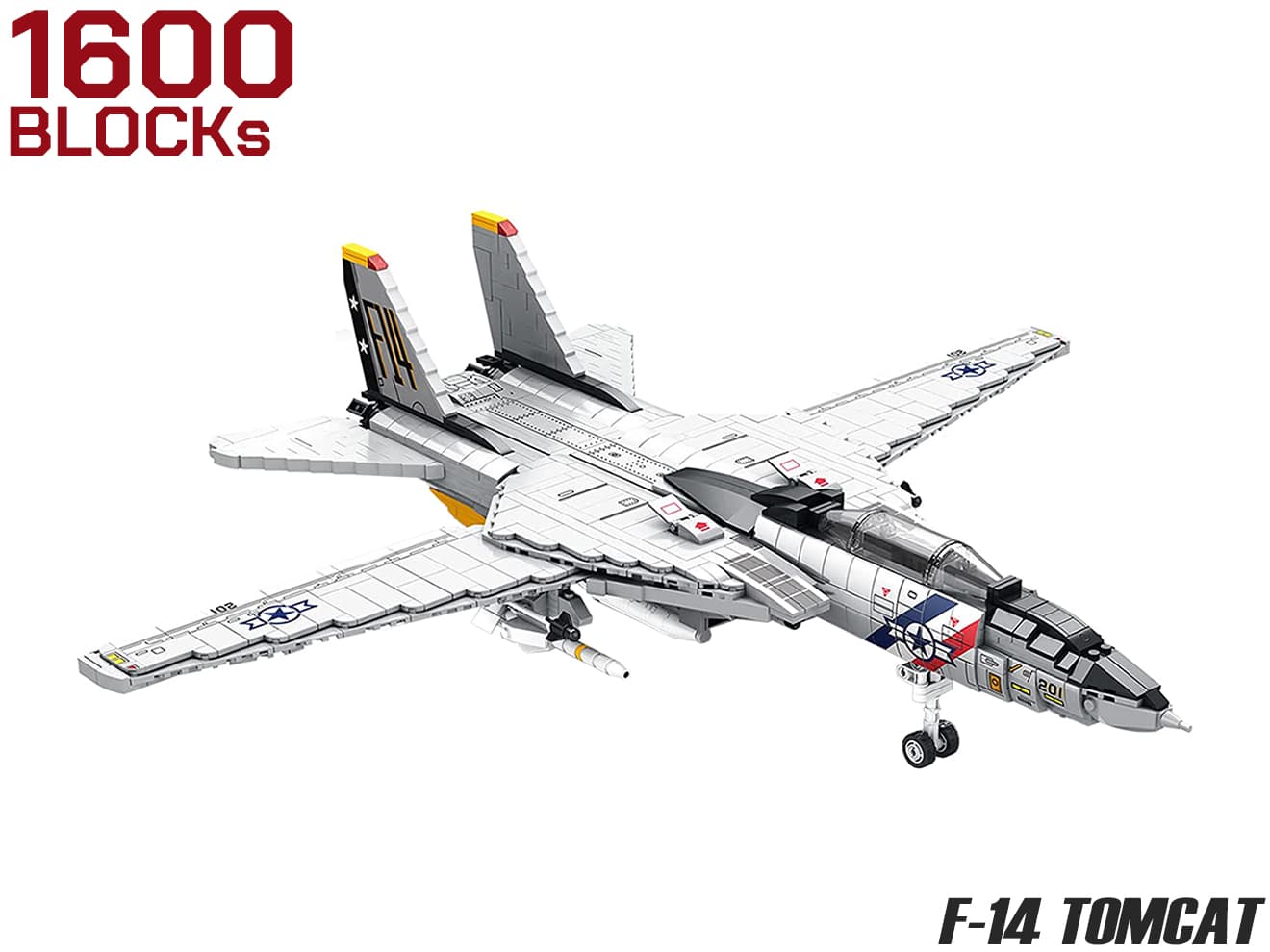 AFM F-14 トムキャット 1600Blocks◆艦上 