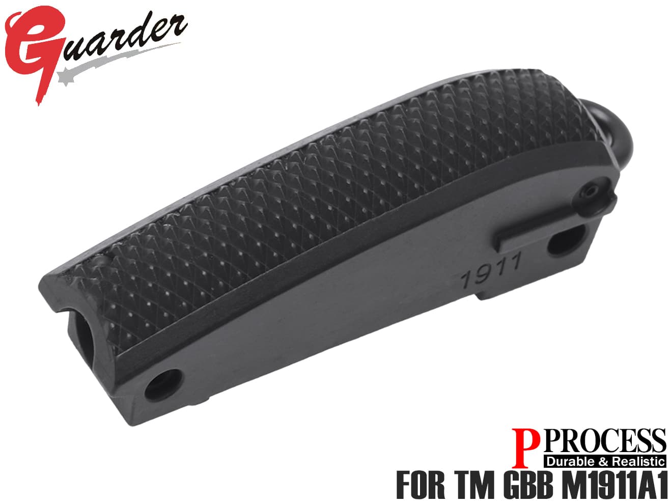 M1911-34(BK)■GUARDER スチールハンマーハウジング for マルイ M1911◆質感 強度 アップ スチール製 高耐久 リアル P-Process 表面処理 ..