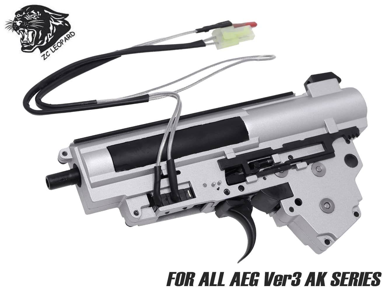 ZC LEOPARD V3 QD スタンダード メカボックスCOMP 8mm 前方配線/マイクロスイッチ for AEG AK◆コンプリート セット 丸ごと 入れ替え 機能 QDスプリングシステム