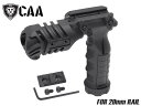 CAA Airsoft FGA Forearm バーティカル グリップ w/ ライトマウント ◆フラッシュライト マウント フォア グリップ 20mm ダイヤル リモート スイッチ CR123A