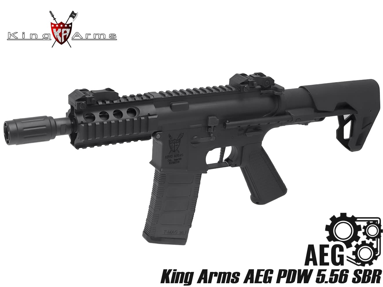 King Arms AEG PDW 5.56 SBR V[eBS 570mm y RpNg Q[~O EF| X^CbV 쐫 J{bNX X|X  140 U