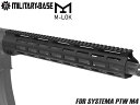 MILITARY BASE ASタイプ M-LOK スリムライトウェイト レール 15inch for PTW◆軽量 正八角形 頑丈 細身 デザイン 薄肉 ボディ トレポン リアルサイズ 近代化