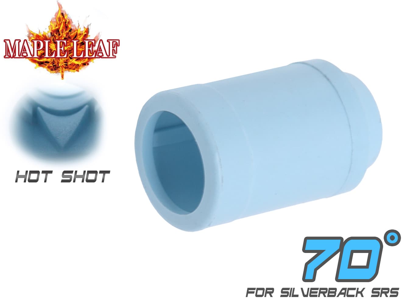 Maple Leaf Hot Shot ホップアップパッキン 70° for Silverback SRS◆ラバー 長掛けホップ フラットホップ 流速 長距離 ロングレンジ 強ホップ チャンバー