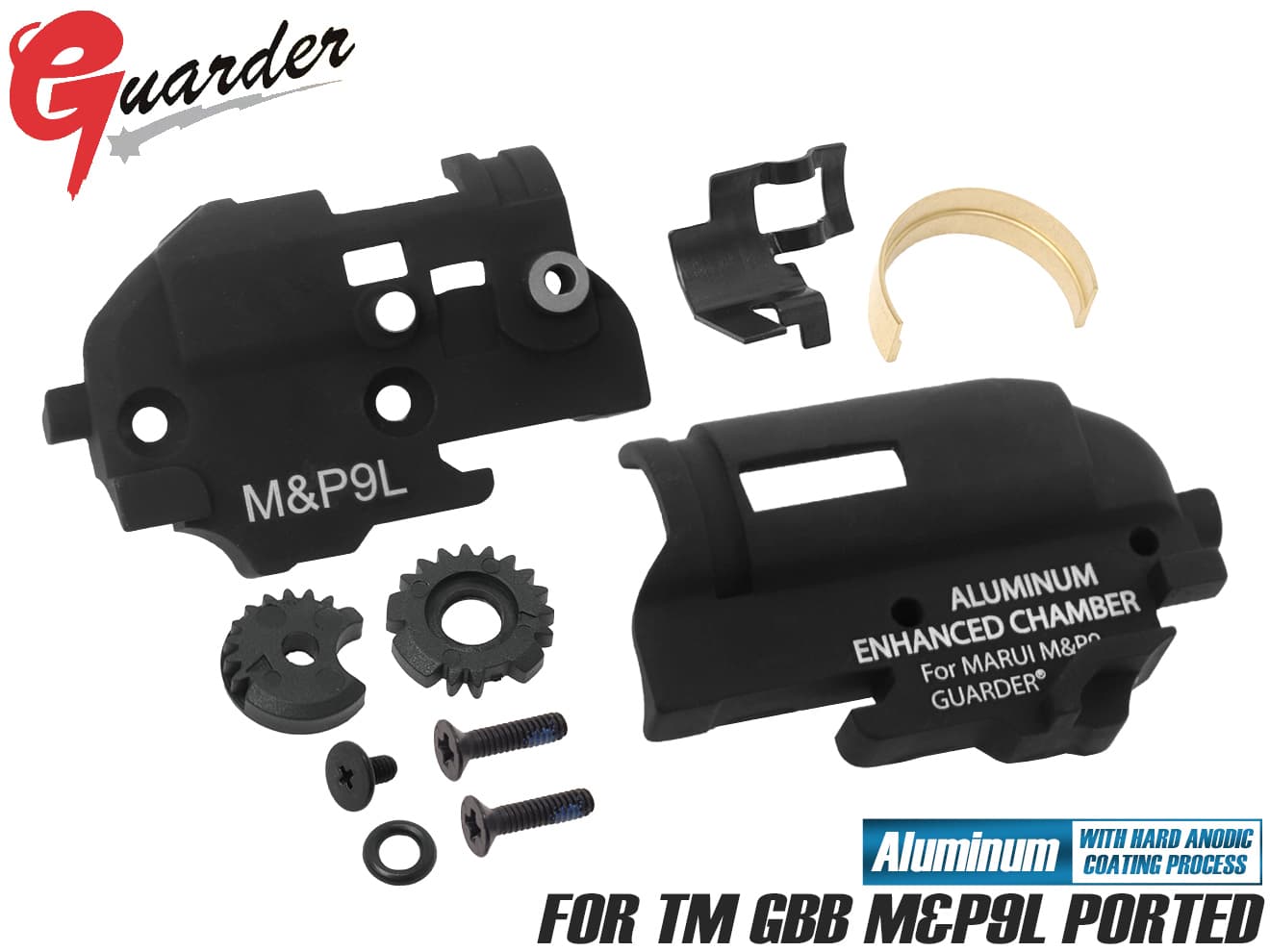 MP9-56(B)■GUARDER 強化ホップアップチャンバー フルセット for マルイ M&P9L◆東京マルイ MARUI チャンバーカバー 強化ホップ 長掛け ..