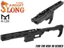 SLONG AIRSOFT CSR-100 タクティカル ライフルボディキット w/ TFストック for VSR-10◆東京マルイ MARUI ブラック M4 バッファ 伸縮 折り畳み カスタム 拡張性