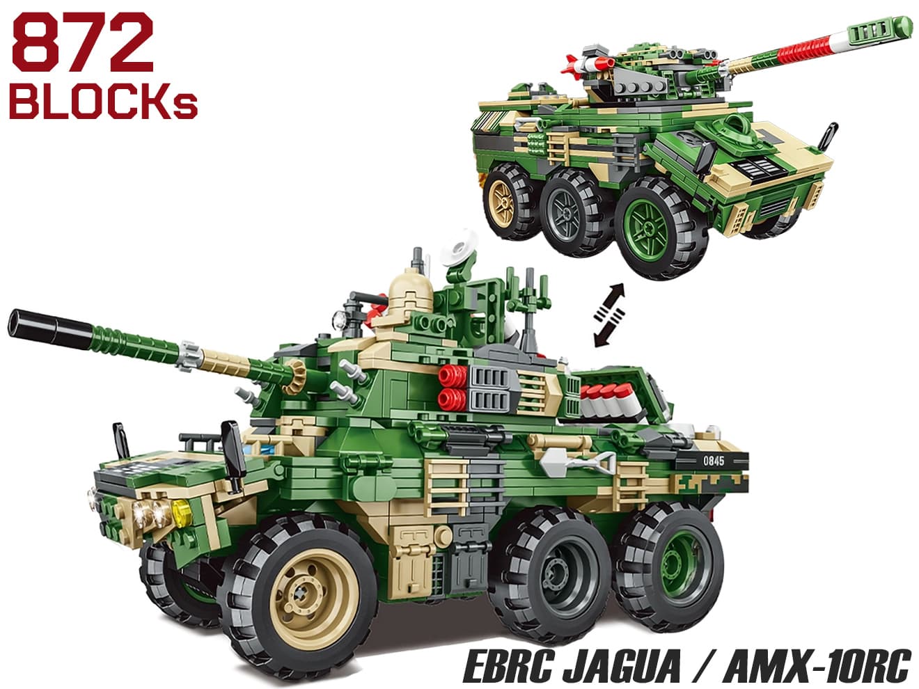 AFM EBRC 㥰 / AMX-10RC 廡Ʈ 2in1 872Blocks֥å ꥢ ΰ ץ쥼 ȤΩ...