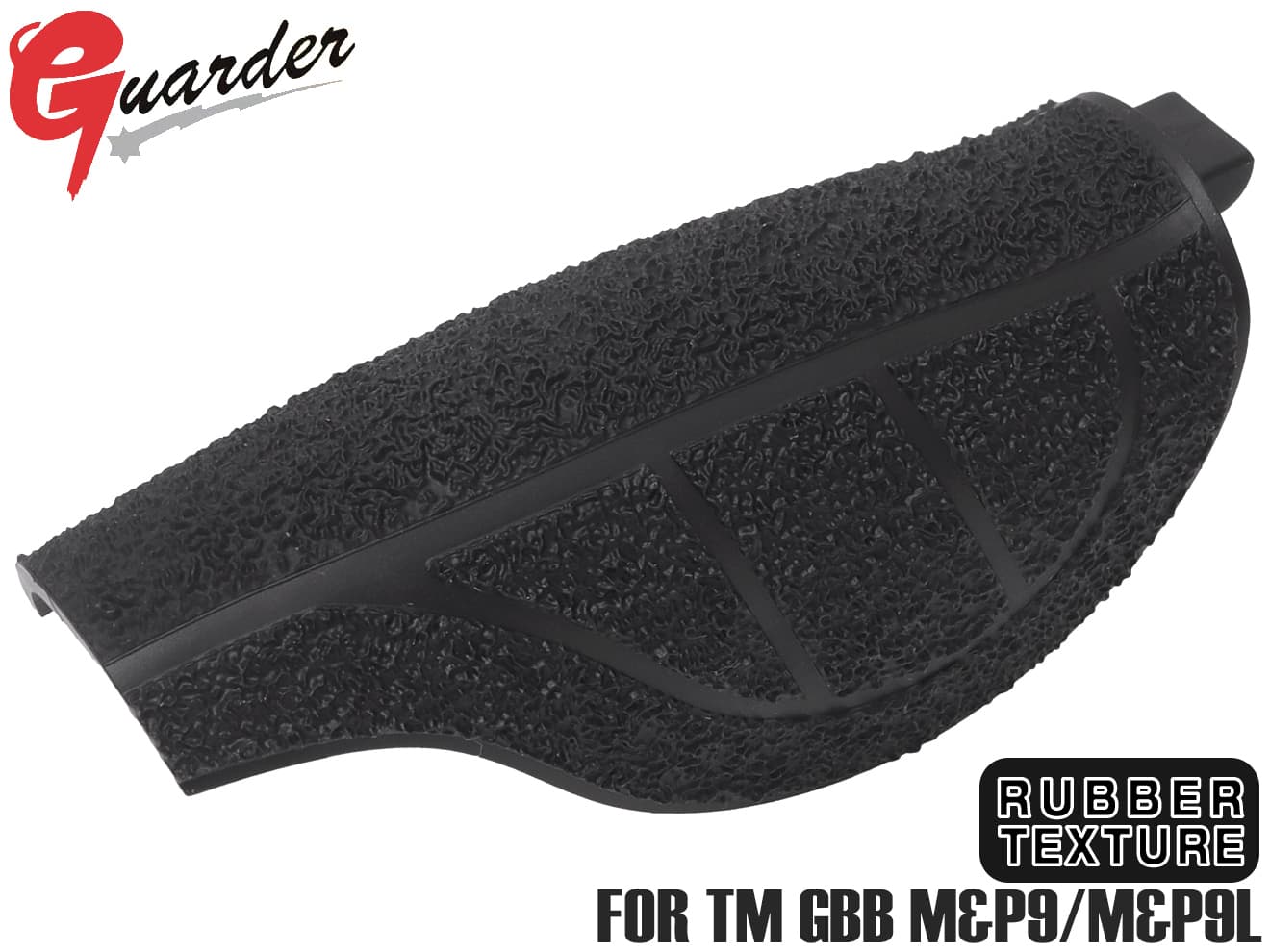 MP9-54 BK M GUARDER ミディアム バックストラップ PCタイプ for マルイ M&P9/M&P9L 東京マルイ MARUI GBB テクスチャ 硬質化 グリップ 強度 ラバー 耐久性