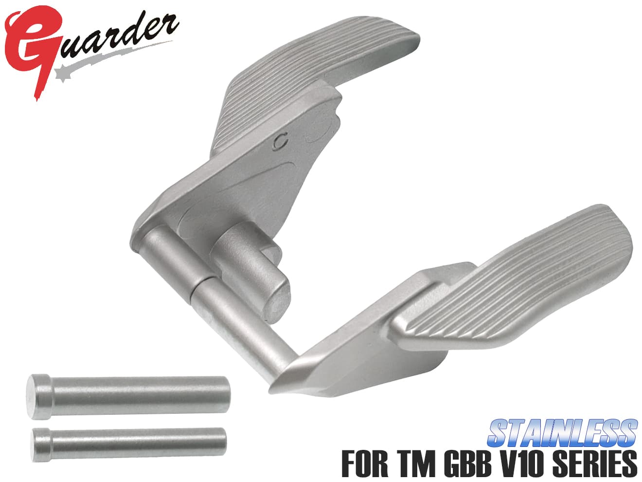 V10-24 SV GUARDER ステンレス アンビ サムセーフティキット for マルイ V10 東京マルイ MARUI TM GBB ガスブロ カスタム 改造 パーツ レバー 強化 強度 SUS