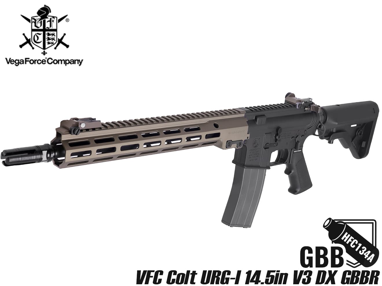 VFC Colt URG-I 14.5in V3 DX GBBR (JPver./COLT Licensed)◆ガン 本体 GBB ガスブロ リアル 刻印 マーキング HOP調整 簡単 V3 MLOK ハンドガード レール 軽量