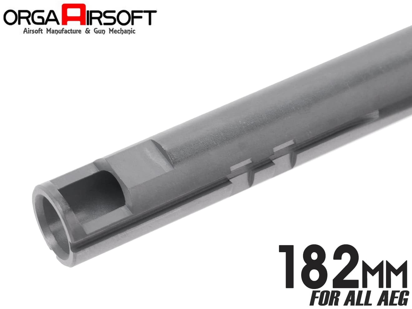 ORGA AIRSOFT MAGNUS HDバレル 6.13mm 電動ガン用 182mm◆東京マルイ MARUI TM AEG 電動 高潤滑 テフロンコーティング 集弾性 カスタム インナーバレル HOP