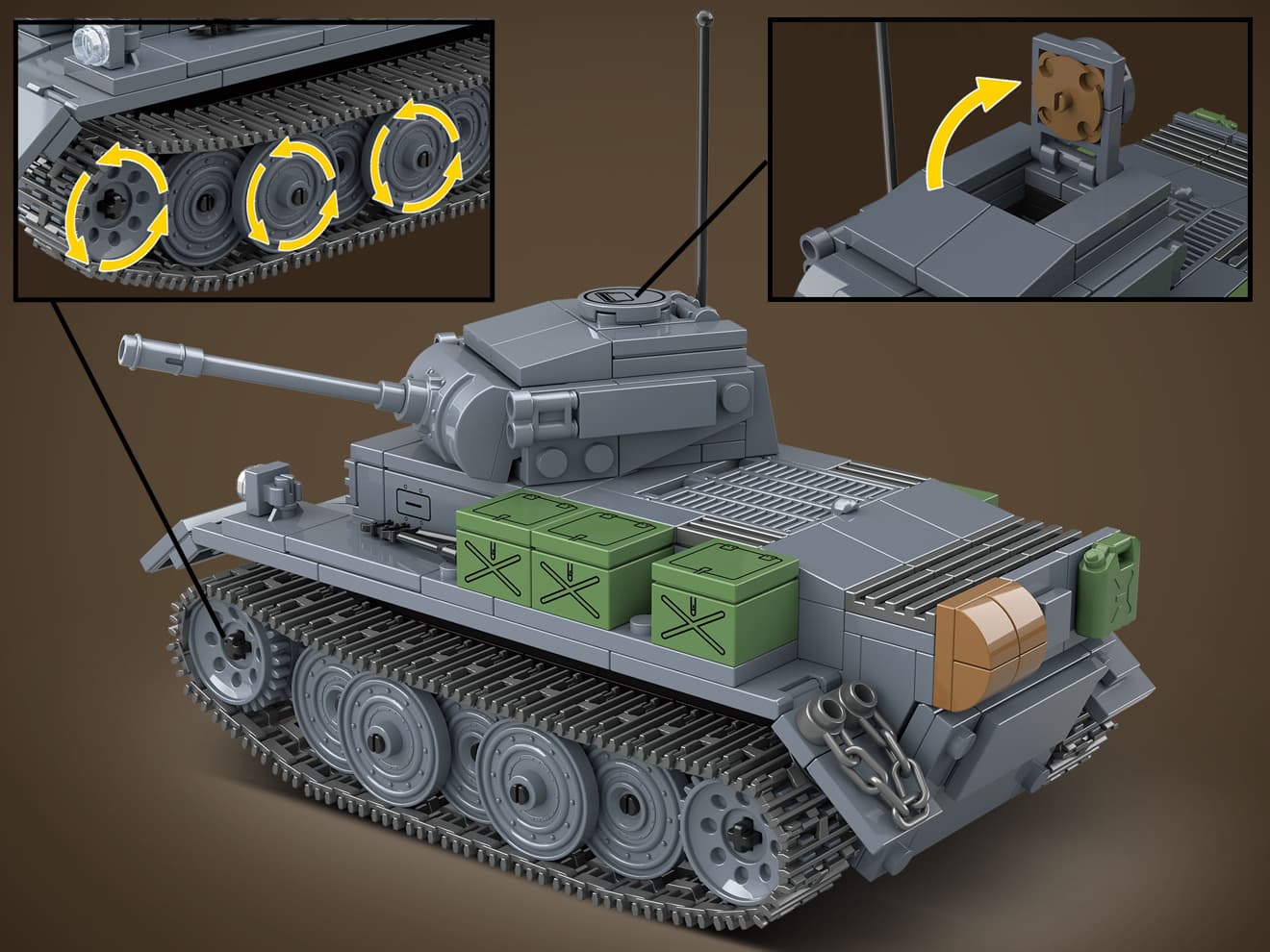 AFM Pz.Kpfw.2����� L�� �륯�� 503Blocks���ɥ��ķ� �֥��å� �ꥢ�� �Ƹ� �ΰ� ��� �ץ쥼��� �Ȥ�Ω�� �ڤ��� ������� �ߥ꥿�꡼ ����ƥꥢ �������