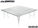 GLAMPFIELD ファイアープレイステーブル◆BBQ キャンプ アウトドア ソロキャンプ ファミリー 家族 大人数 囲炉裏スタイル 天板 焚き火 グリル テ...
